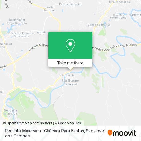 Recanto Minervina - Chácara Para Festas map