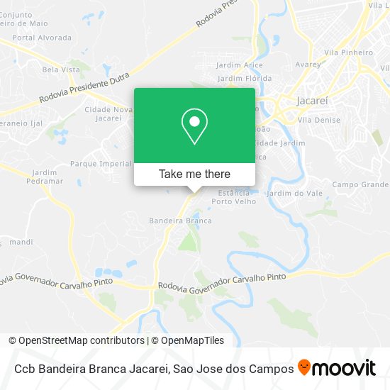 Ccb Bandeira Branca Jacarei map