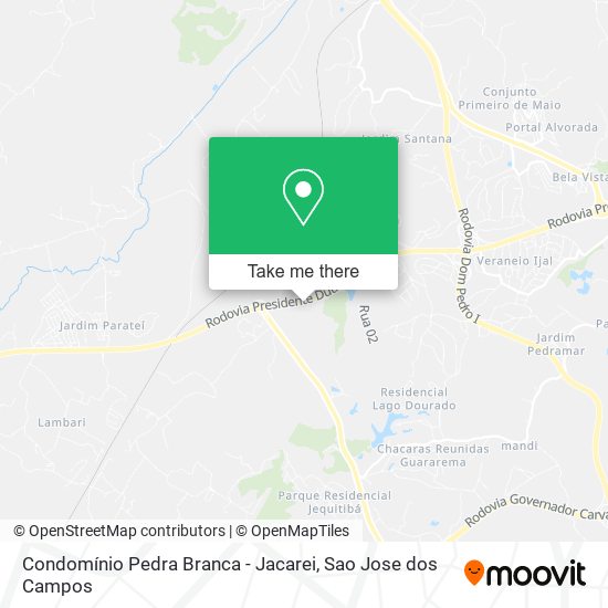 Condomínio Pedra Branca - Jacarei map