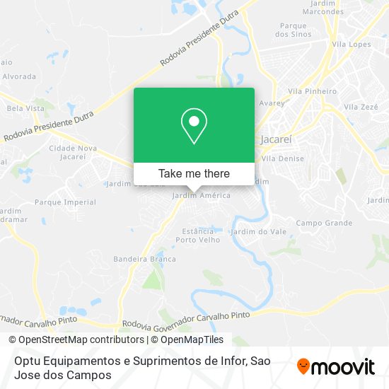 Mapa Optu Equipamentos e Suprimentos de Infor