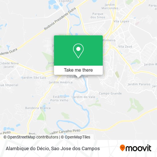 Alambique do Décio map