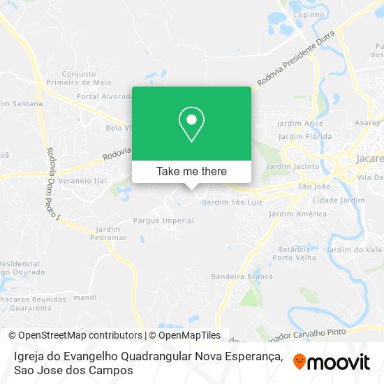 Igreja do Evangelho Quadrangular Nova Esperança map