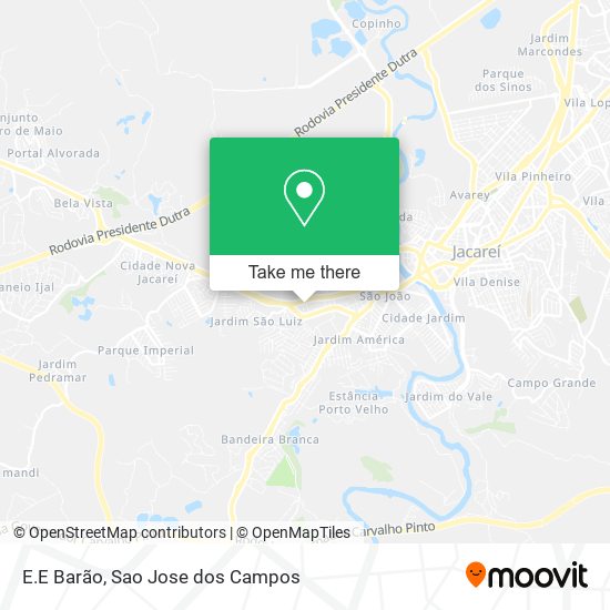 E.E Barão map