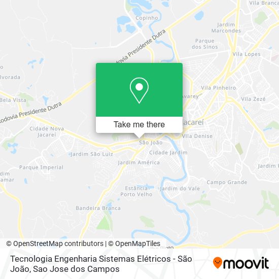 Tecnologia Engenharia Sistemas Elétricos - São João map