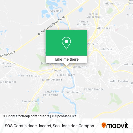 SOS Comunidade Jacarei map