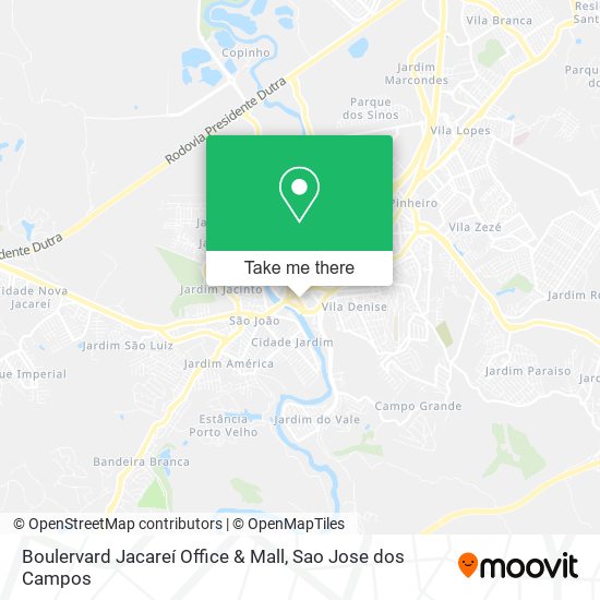 Boulervard Jacareí Office & Mall map