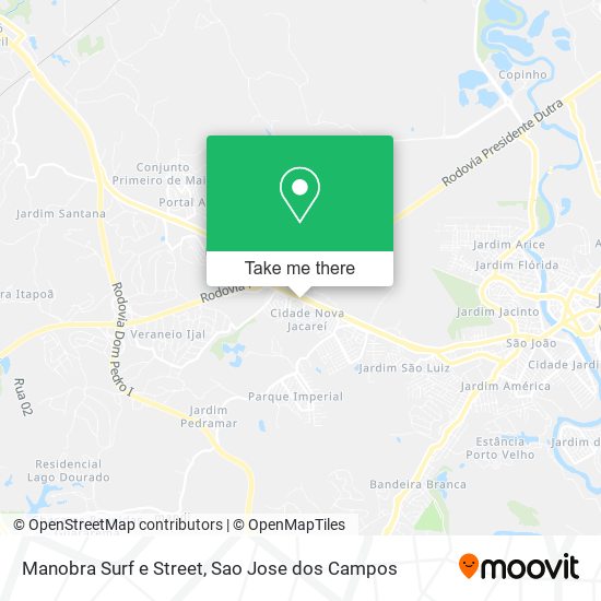 Manobra Surf e Street map