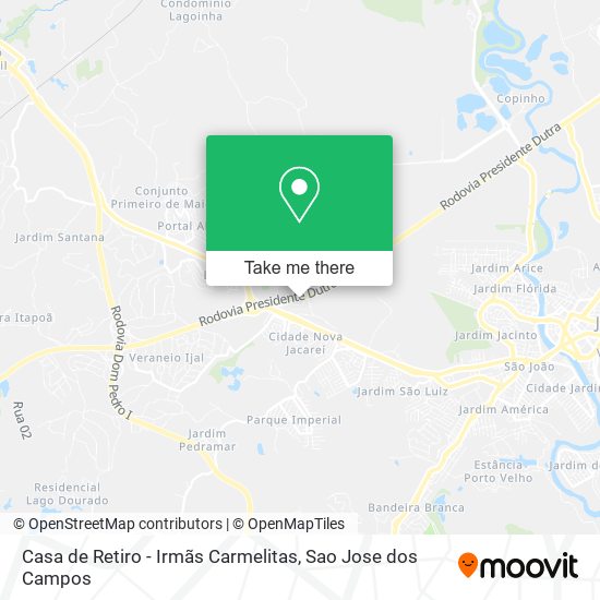 Casa de Retiro - Irmãs Carmelitas map