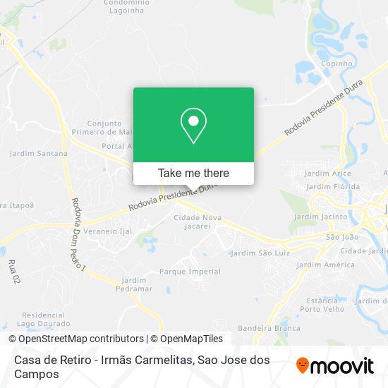 Mapa Casa de Retiro - Irmãs Carmelitas