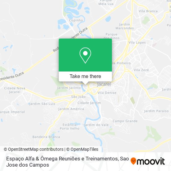 Espaço Alfa & Ômega Reuniões e Treinamentos map