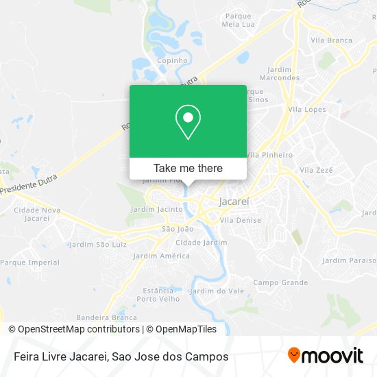 Feira Livre Jacarei map