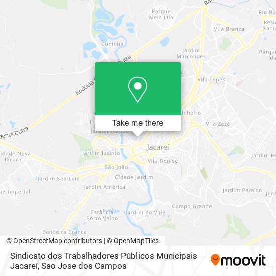 Sindicato dos Trabalhadores Públicos Municipais Jacareí map