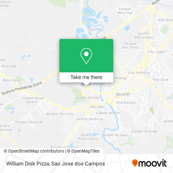 William Disk Pizza map