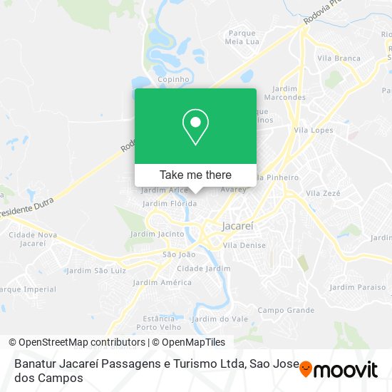 Banatur Jacareí Passagens e Turismo Ltda map