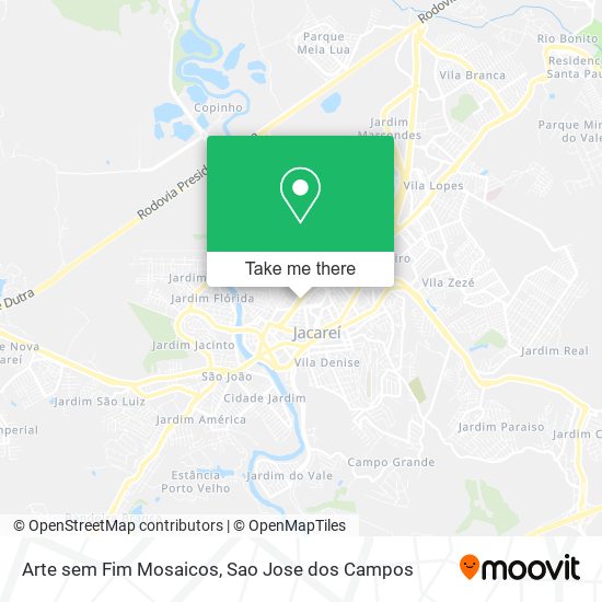 Arte sem Fim Mosaicos map