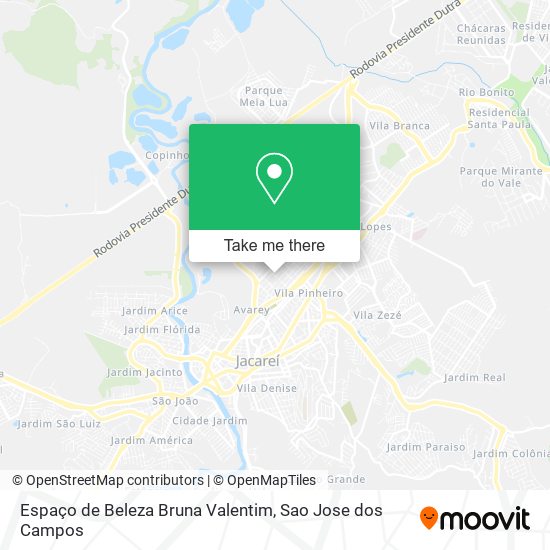 Espaço de Beleza Bruna Valentim map