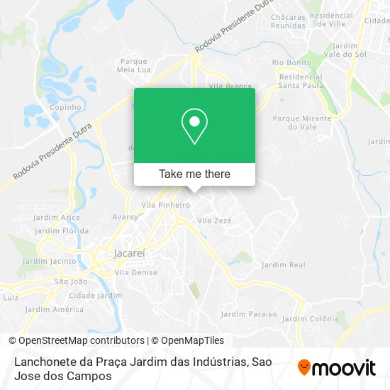 Lanchonete da Praça Jardim das Indústrias map
