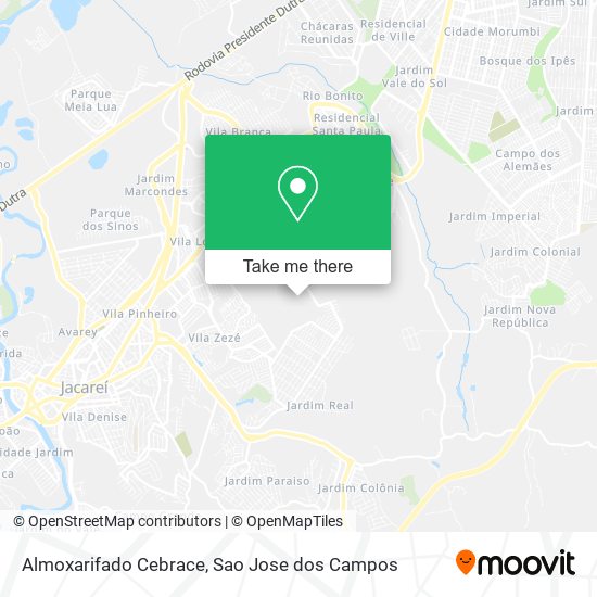 Almoxarifado Cebrace map