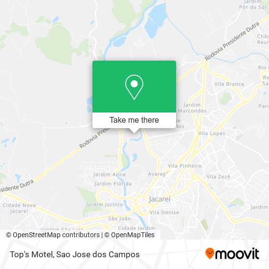 Top's Motel map