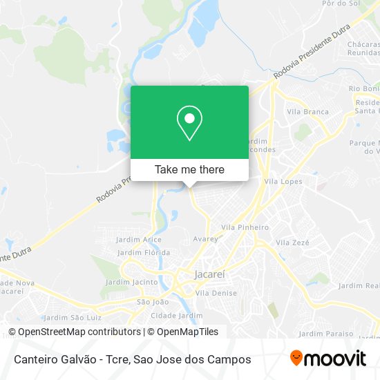 Canteiro Galvão - Tcre map