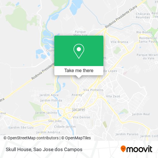 Skull House map