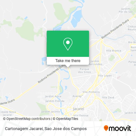 Cartonagem Jacareí map