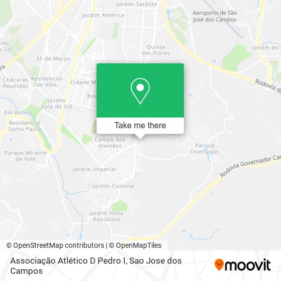 Associação Atlético D Pedro I map