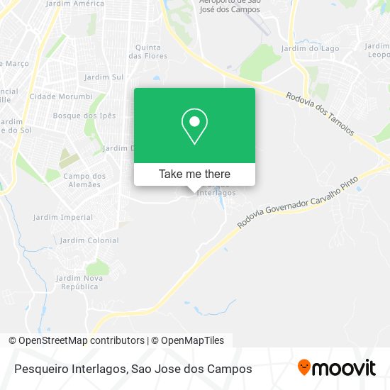 Pesqueiro Interlagos map