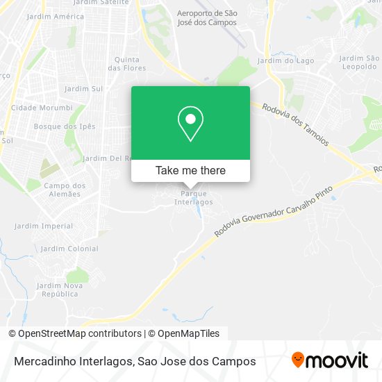 Mercadinho Interlagos map