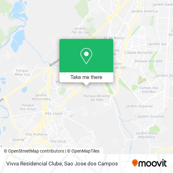 Vivva Residencial Clube map