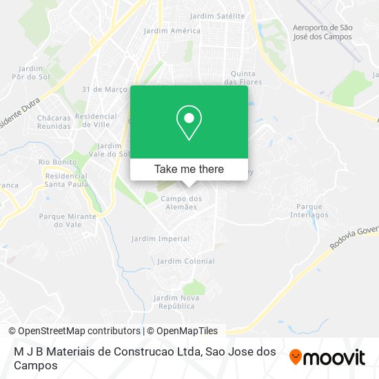 M J B Materiais de Construcao Ltda map