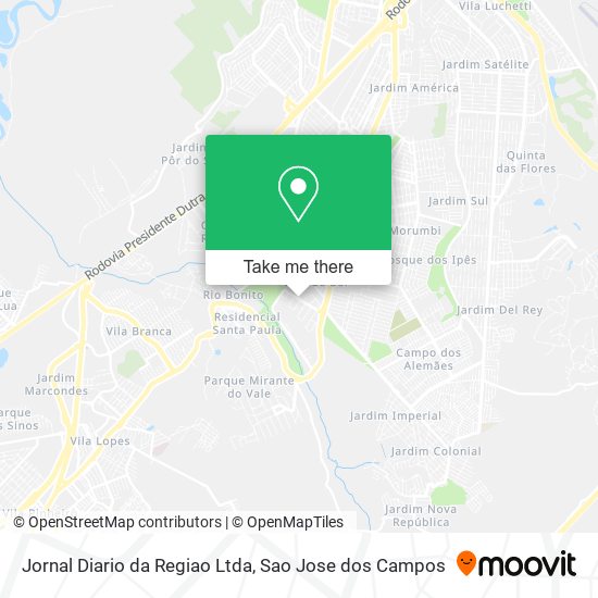 Jornal Diario da Regiao Ltda map
