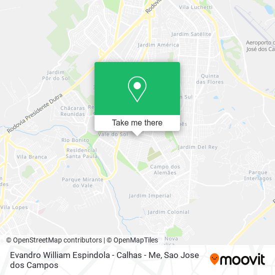 Evandro William Espindola - Calhas - Me map