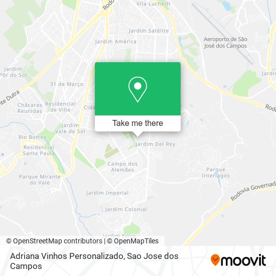 Adriana Vinhos Personalizado map
