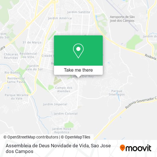 Assembleia de Deus Novidade de Vida map