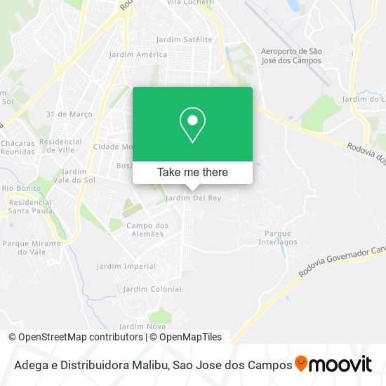 Adega e Distribuidora Malibu map