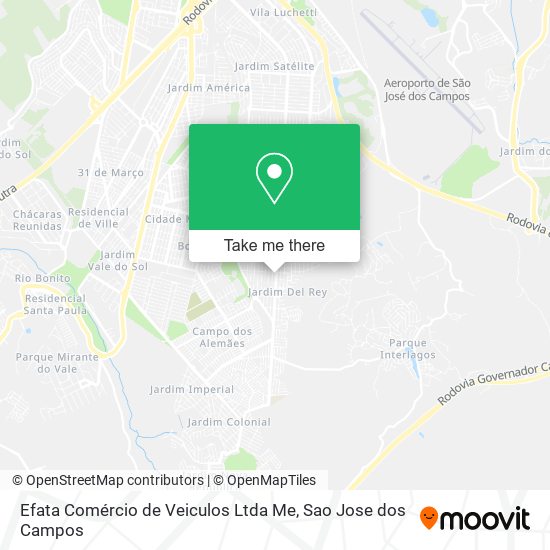 Efata Comércio de Veiculos Ltda Me map