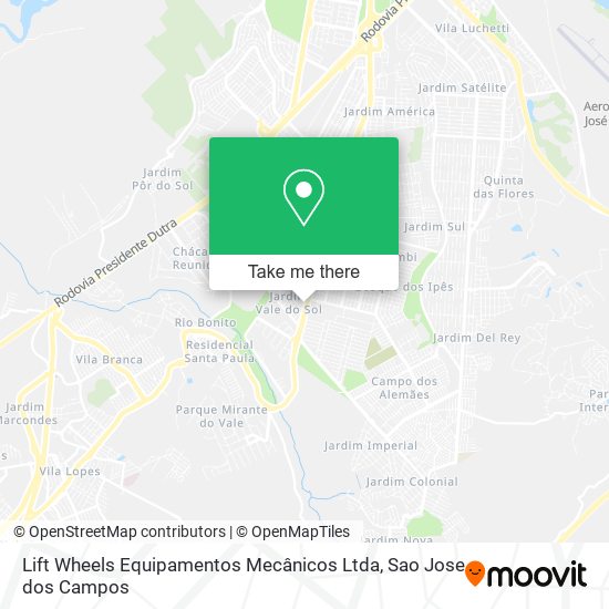 Lift Wheels Equipamentos Mecânicos Ltda map