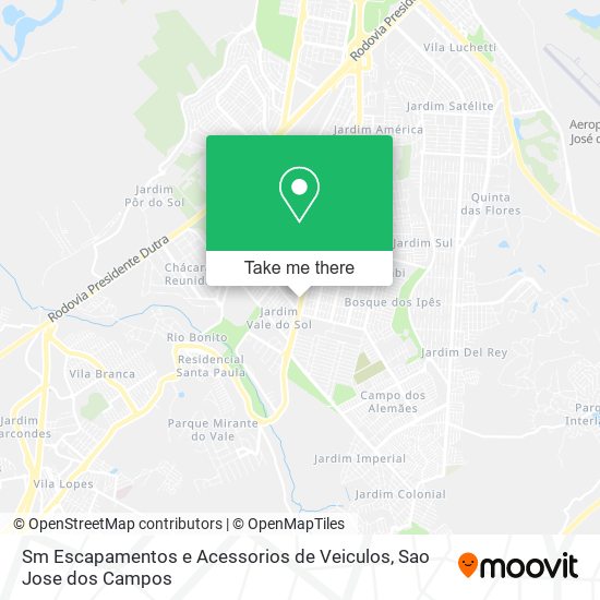 Sm Escapamentos e Acessorios de Veiculos map