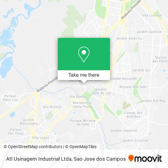 Atl Usinagem Industrial Ltda map