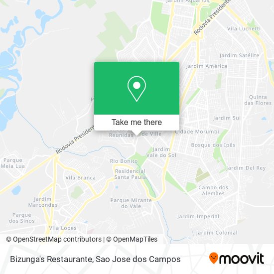 Bizunga's Restaurante map