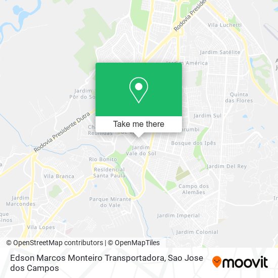 Edson Marcos Monteiro Transportadora map