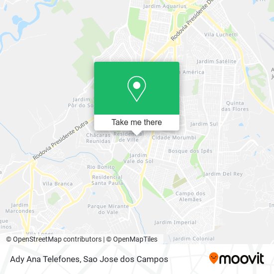 Ady Ana Telefones map