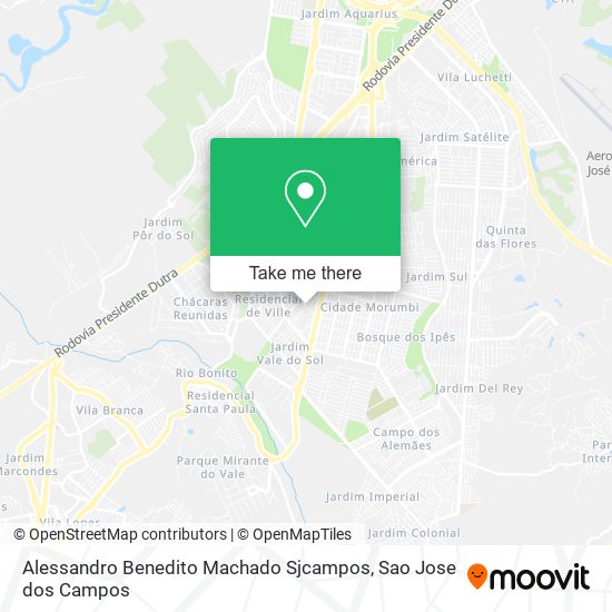 Alessandro Benedito Machado Sjcampos map