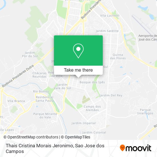 Thais Cristina Morais Jeronimo map