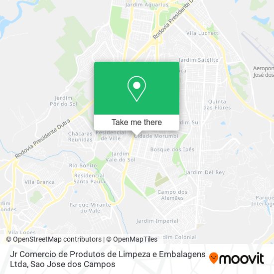 Jr Comercio de Produtos de Limpeza e Embalagens Ltda map