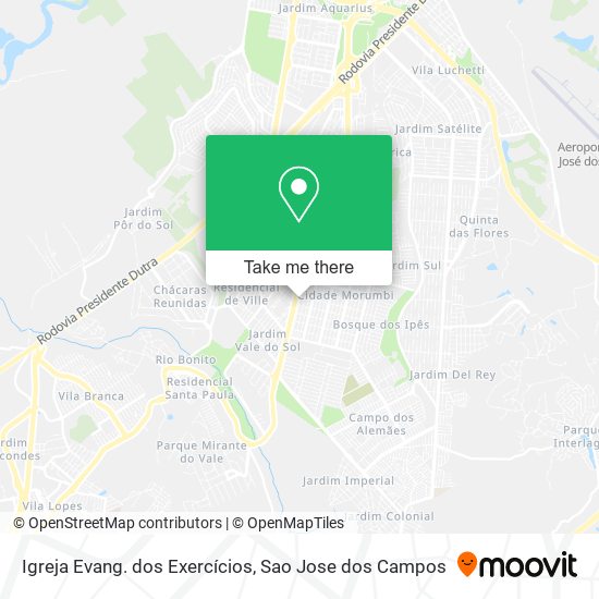 Igreja Evang. dos Exercícios map