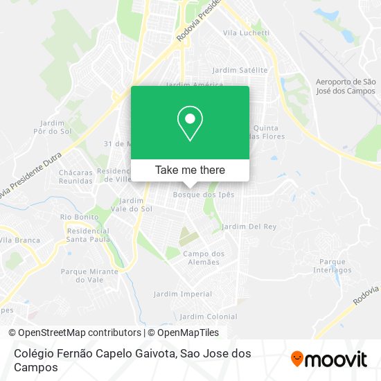 Mapa Colégio Fernão Capelo Gaivota