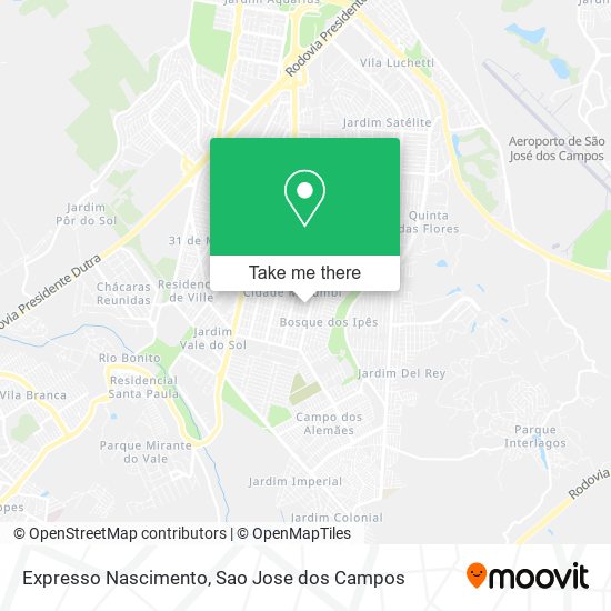 Expresso Nascimento map