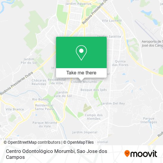 Mapa Centro Odontológico Morumbi